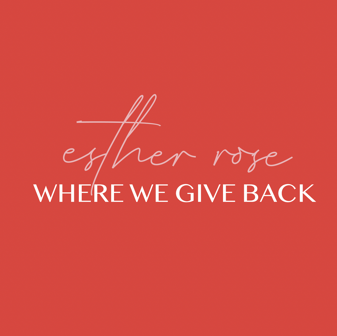 Where We Give Back!