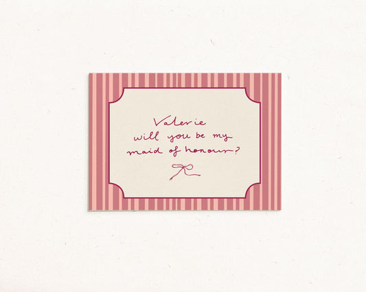 Valerie Bridal Party Proposal Cards